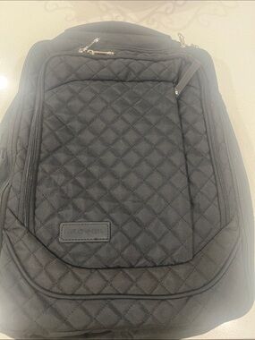 Black Quilted Men's Backpack